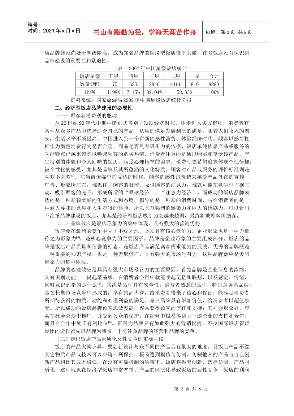 论经济型饭店品牌建设的模式与方法_第2页