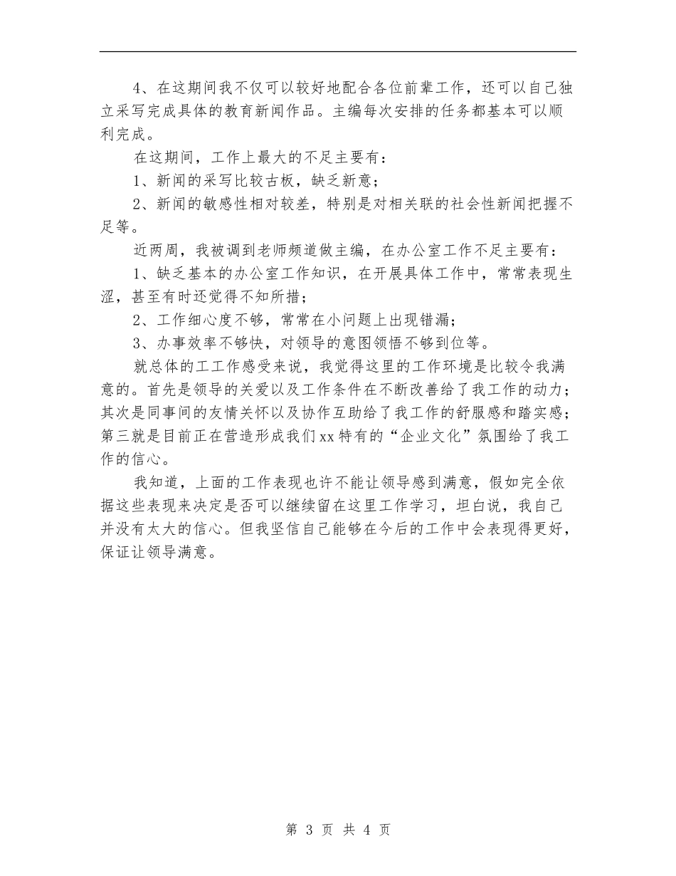 编辑人员试用期工作总结_第3页