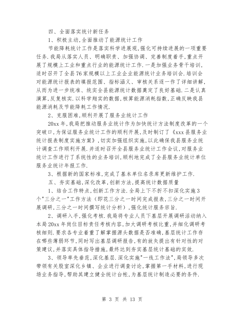 2024年统计局个人年终工作总结_第3页