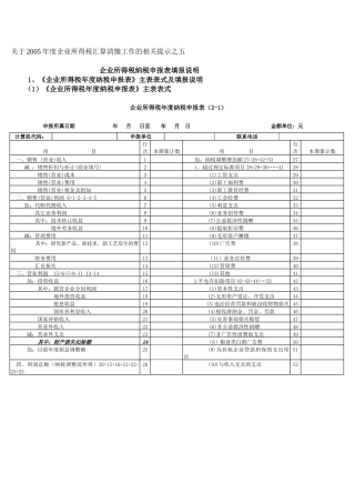 企业所得税汇算清缴工作介绍