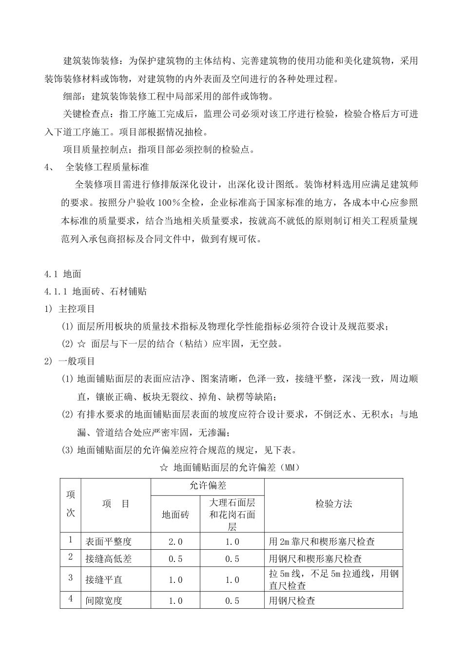 某大型房企精装修工程质量控制标准126_第2页