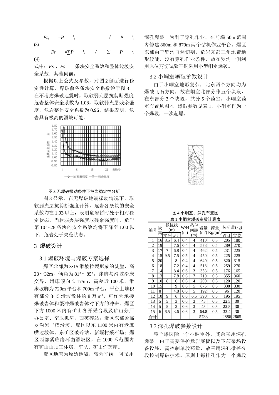 控制爆破清除顺层滑坡残留山体的工程实践_第3页