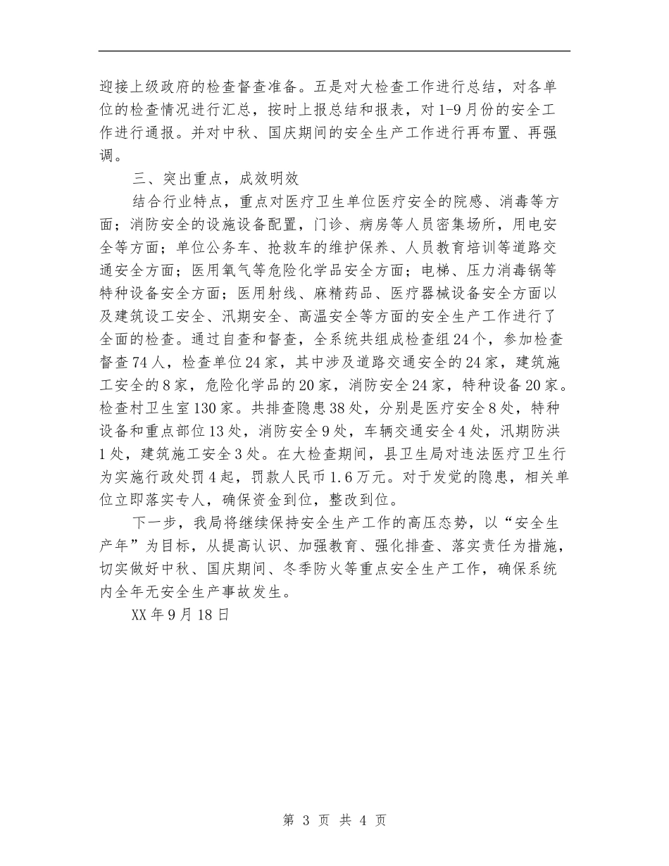 卫生系统安全生产大检查工作总结_第3页