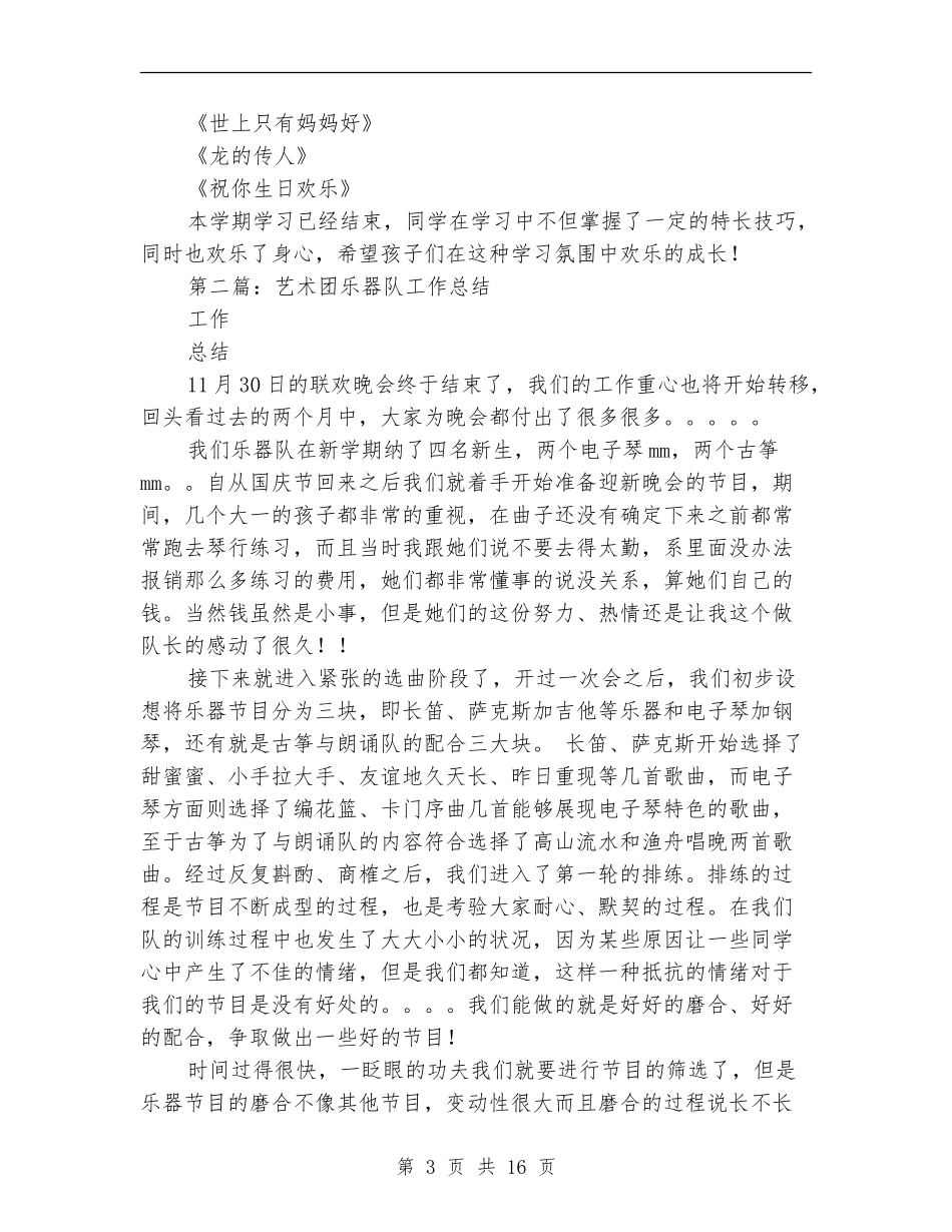 有关乐器的工作总结_第3页