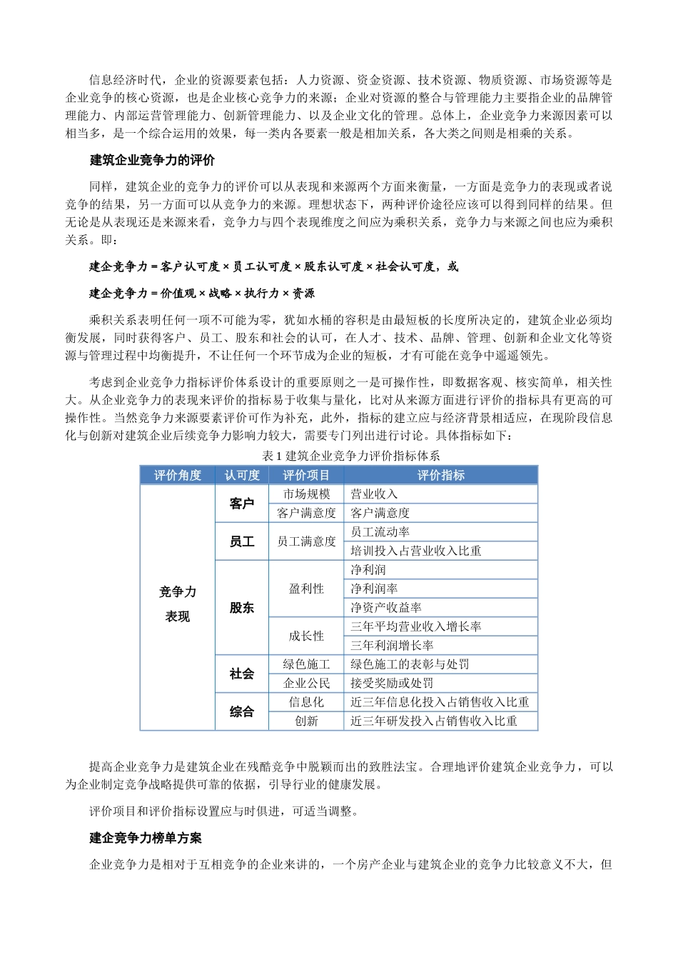 建企竞争力新论及评价方法-杨宝明 贺灵童_第3页