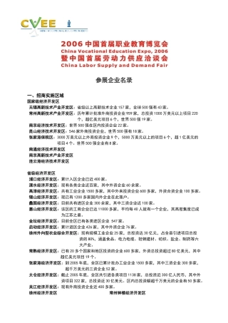 南京经济技术开发区：世界500强在区内投资企业22家