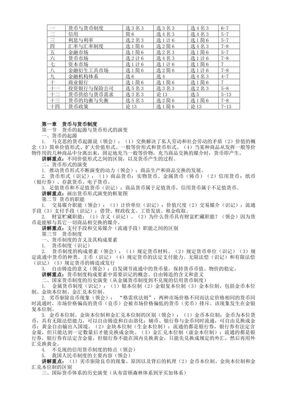 金融理论与实务复习参考：课程教案(2007格式保存)_第2页