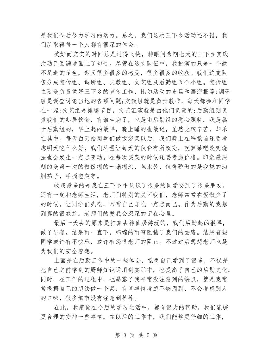 2024年大学生社会实践报告：“三下乡”维修实践_第3页