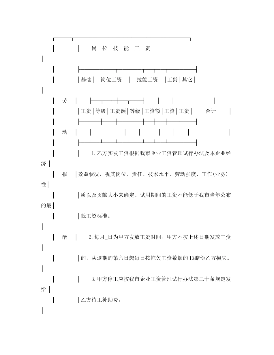 珠海市企业劳动合同_第2页