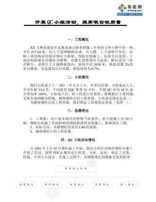 [QC]延塞高速公路某桥墩台表观质量控制_secret