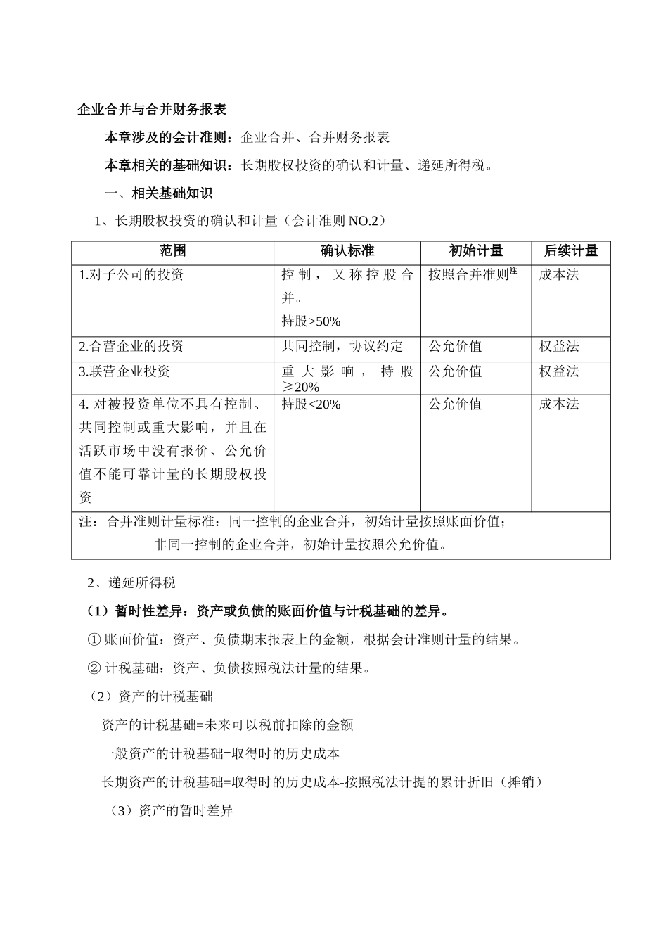 企业合并与合并财务报表_第1页