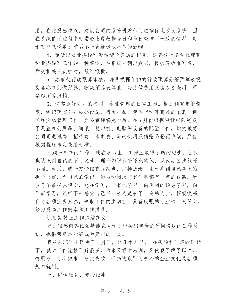 2024年3月销售员试用期转正工作总结_第3页