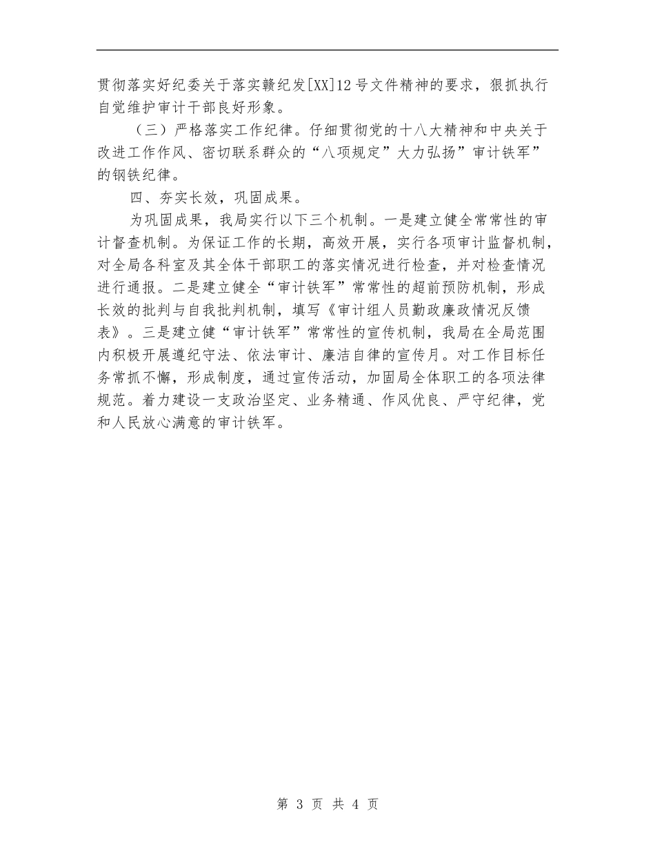 审计局整顿干部队伍工作总结_第3页