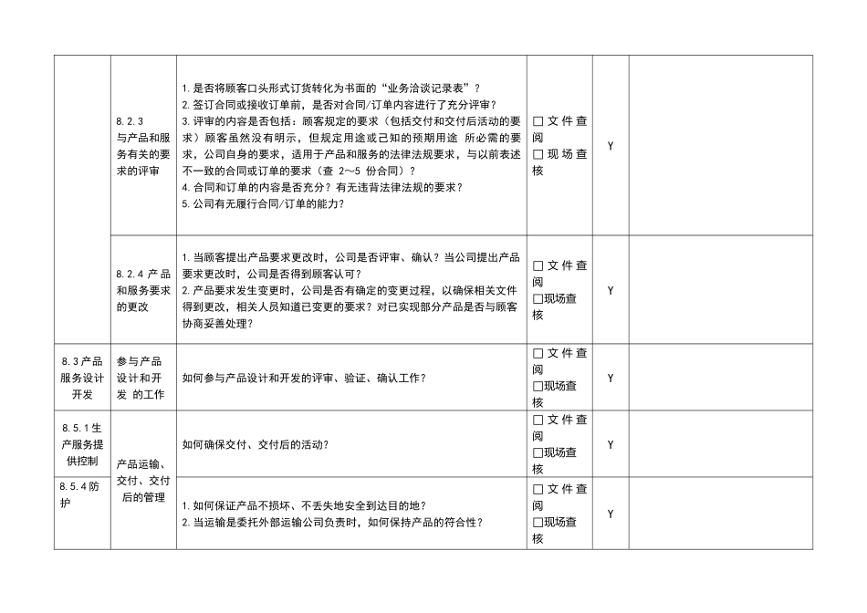 内审检查表(按部门)_第3页