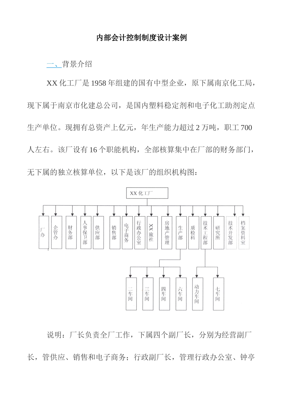 某化工厂内部控制设计案例_第1页