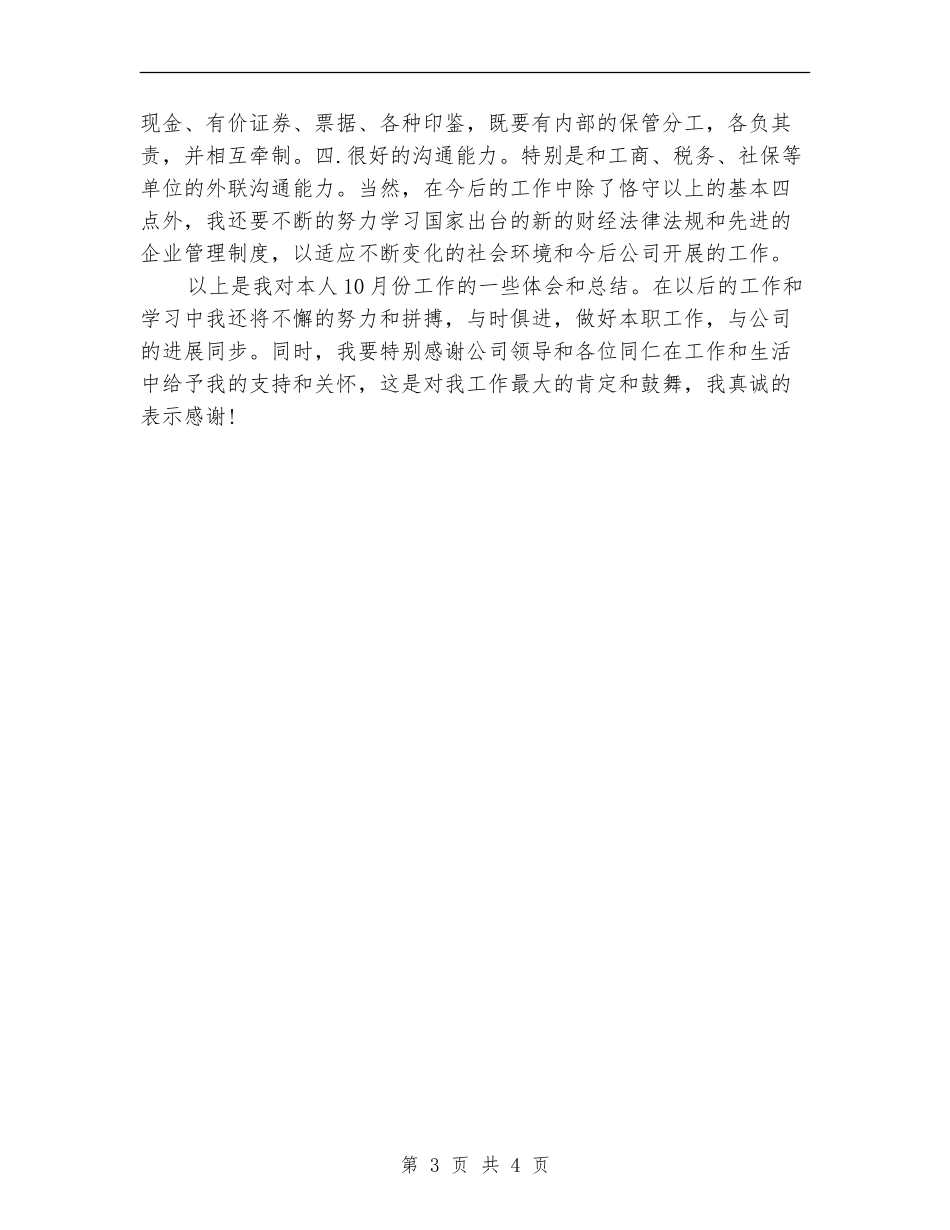 11月月度会计工作总结_第3页