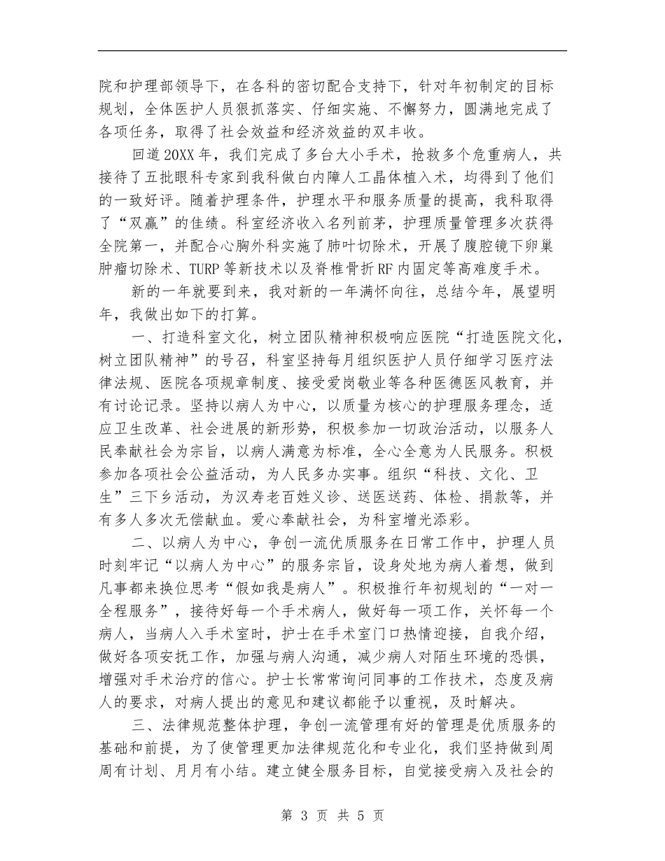 门诊眼科护士工作总结2024_第3页