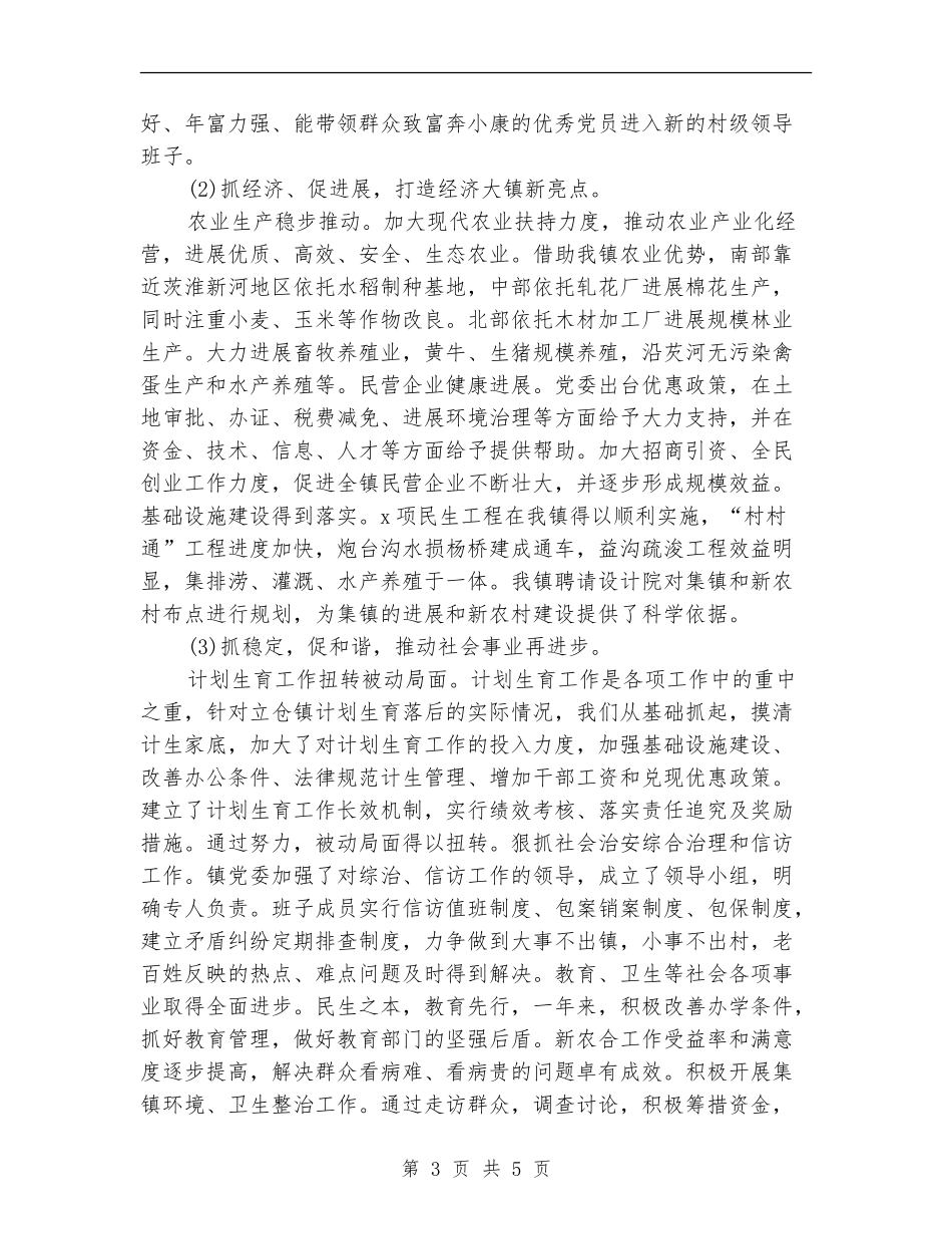 2024年10月乡镇党委书记个人总结范文_第3页