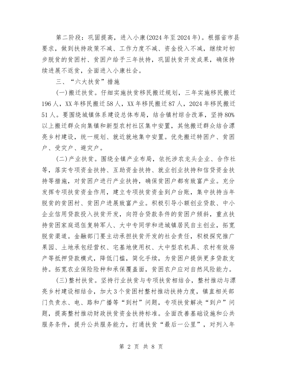 2024年贫困村脱贫实施计划与2024年贫困生工作部工作计划范文汇编_第2页