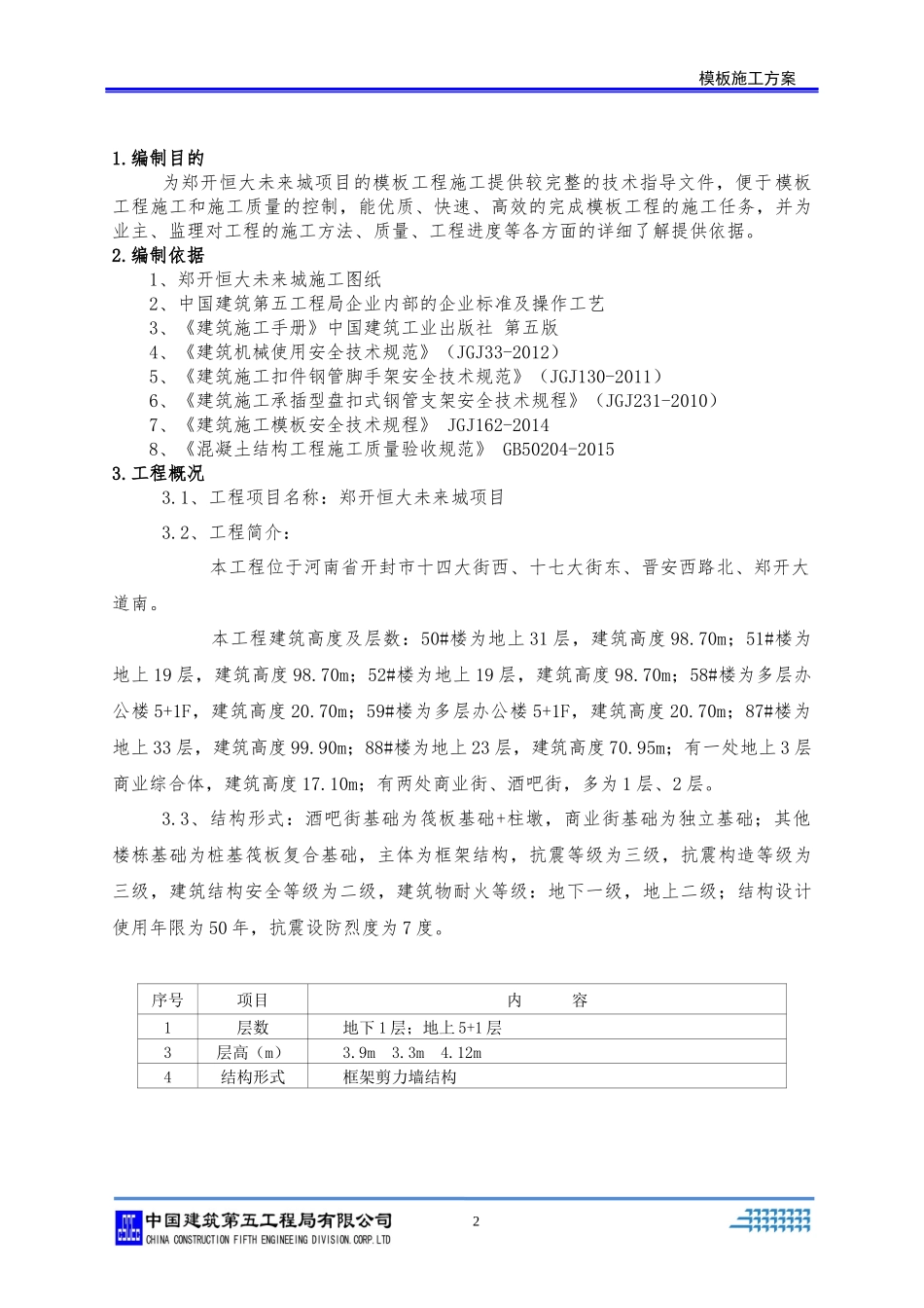 某地产未来城559模板施工方案_第3页