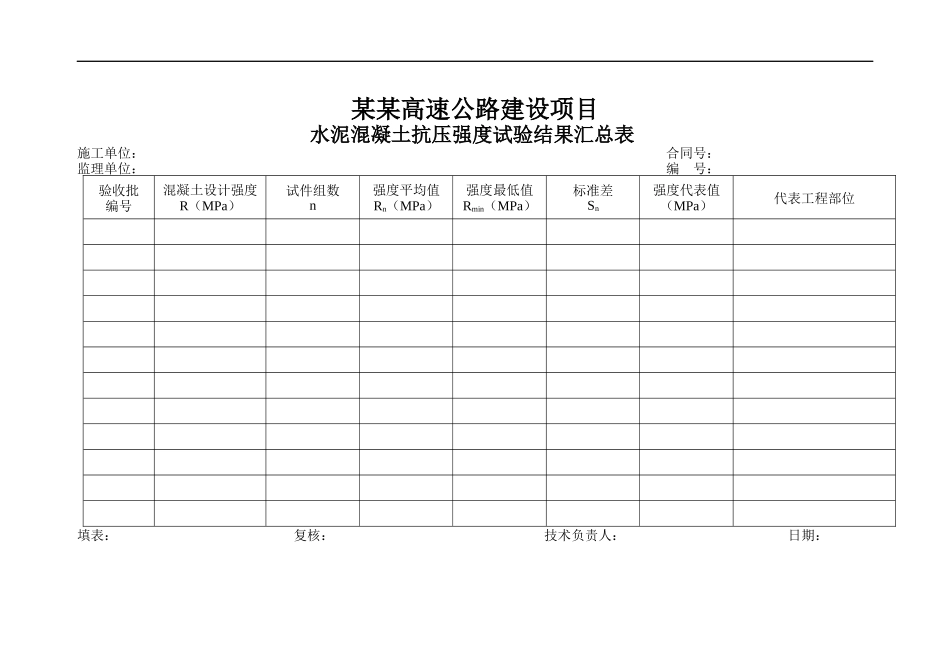 桥梁工程施工资料整理方法及内容(附全套表格)_第2页