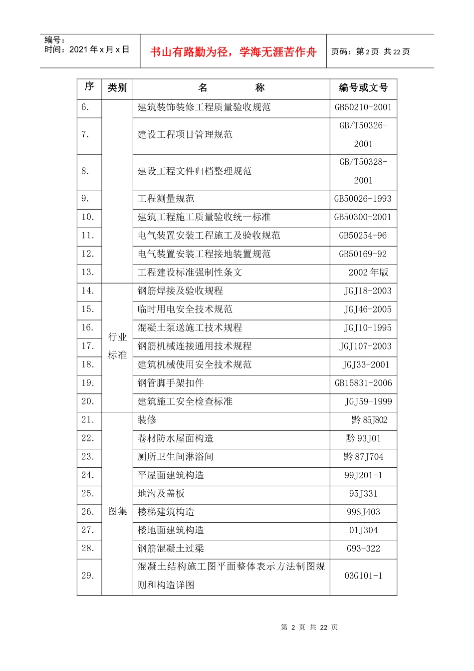 某学校学生公寓楼砖混结构工程施工组织设计书_第2页