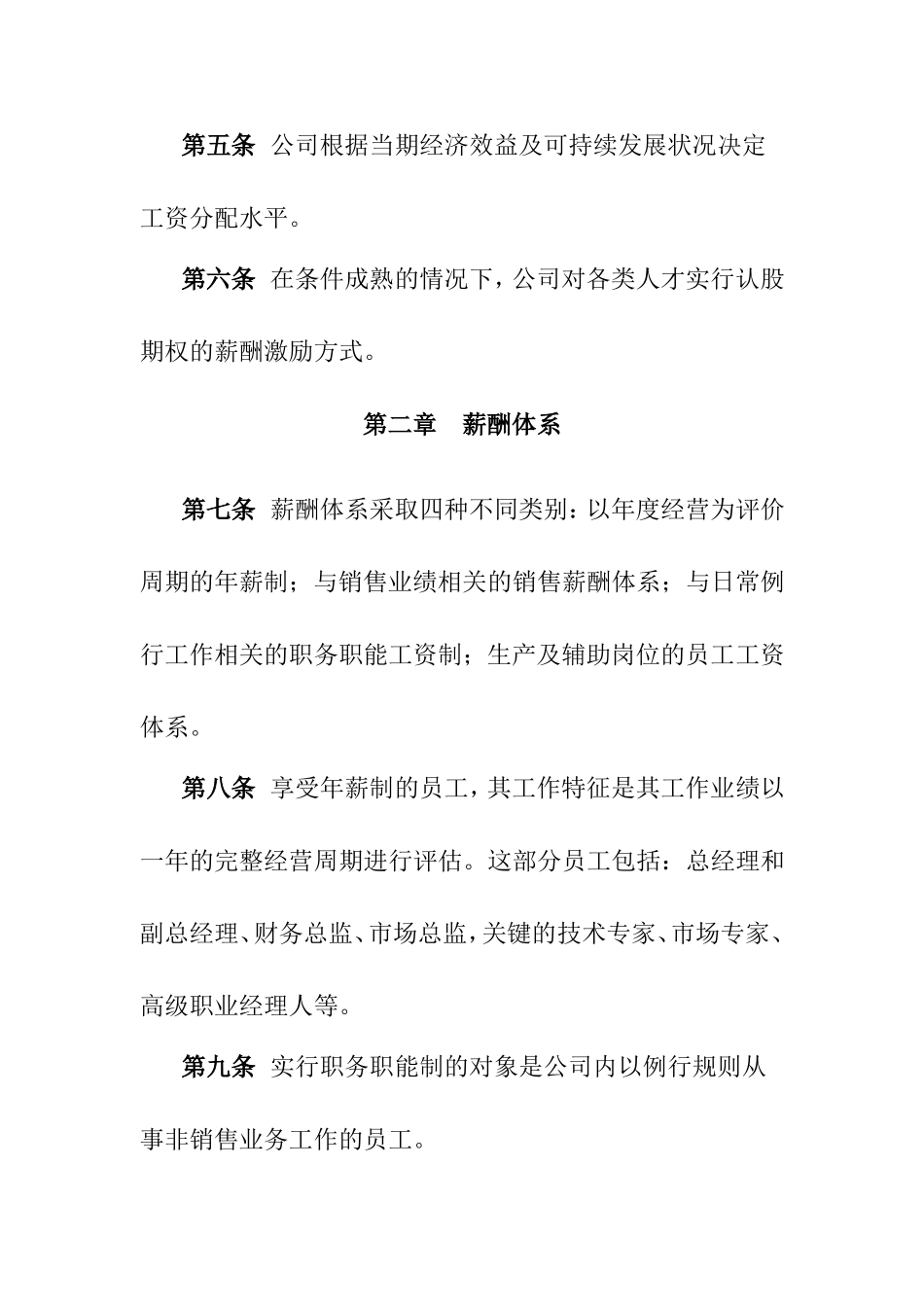 某某电子公司薪酬制度体系_第2页