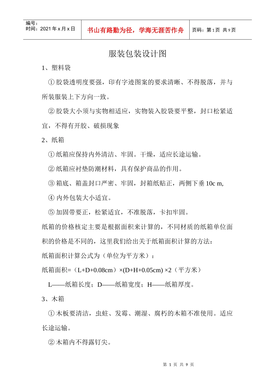 服装包装设计图_第1页