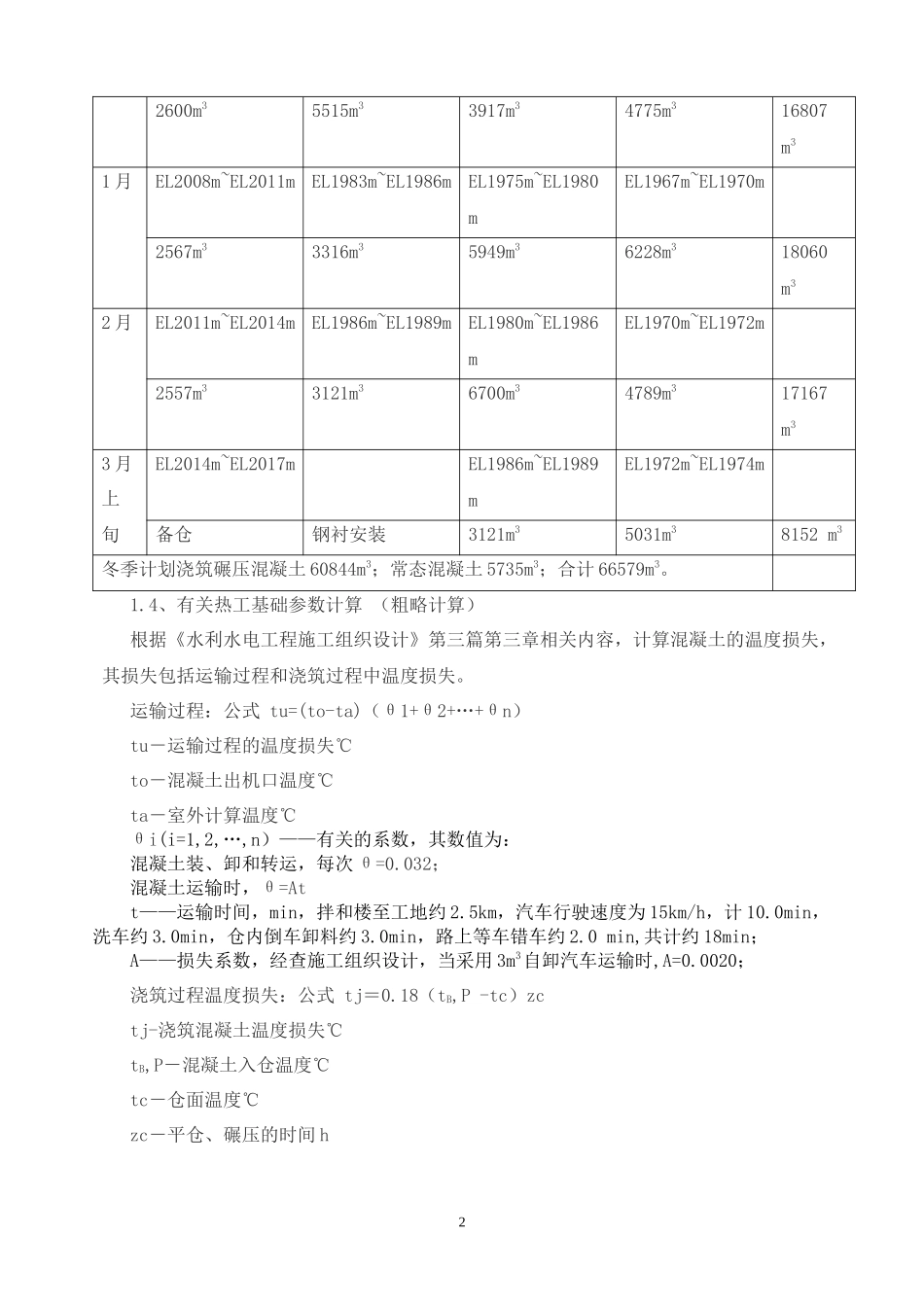 洛古水电站冬季施工措施_第2页
