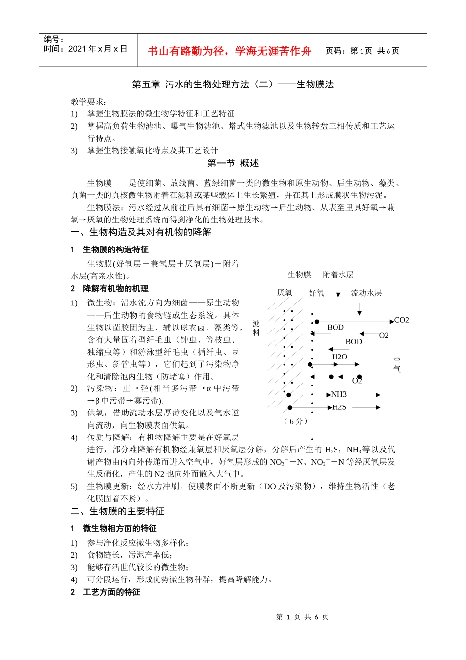 污水的生物处理方法(二)生物膜法_第1页