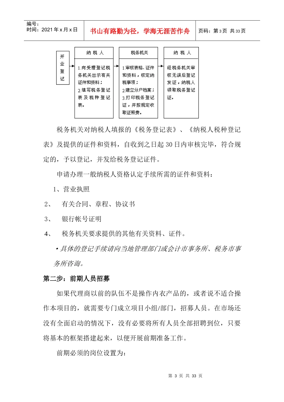 某品牌内衣营销区域市场营销启动流程_第3页