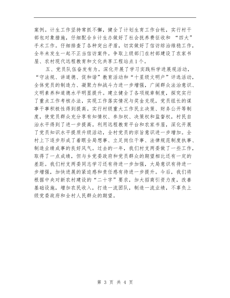 村支部委员会年终工作总结【新版】_第3页