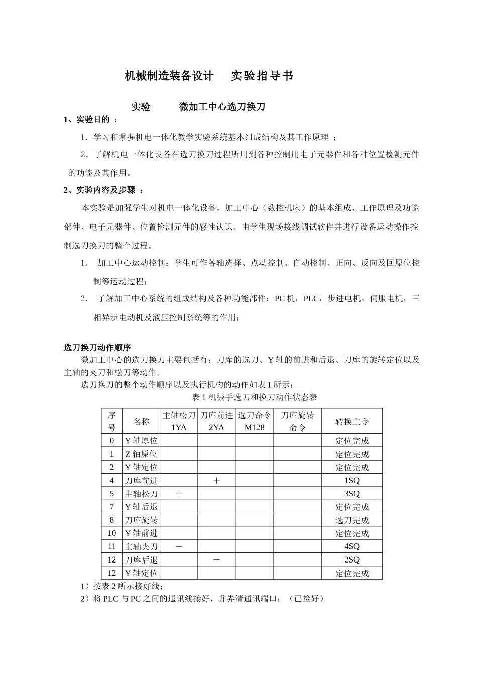 机械制造装备技术指导书_第1页