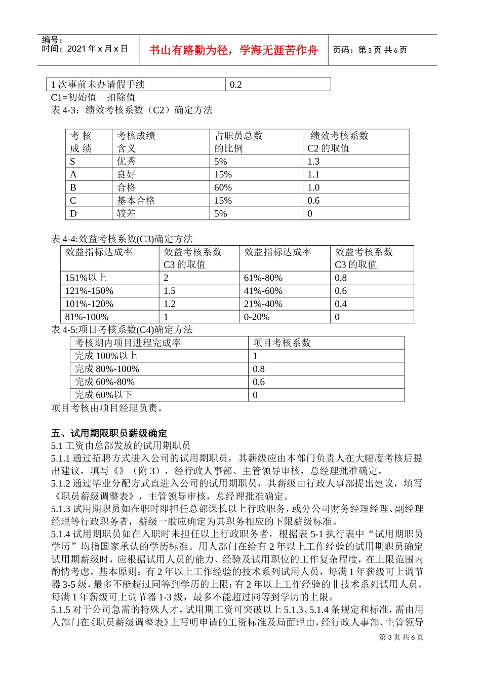 某某手机电子企业的工资方案_第3页