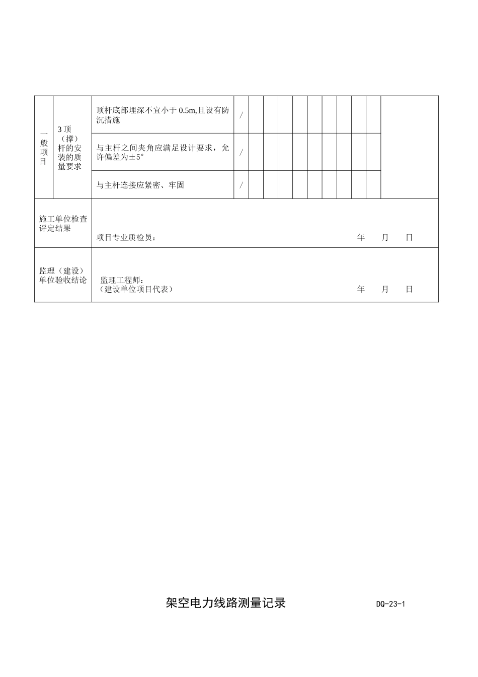 架空电力线路拉线安装施工记录_第3页
