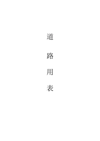 最新市政工程(道路+排水)表格大全