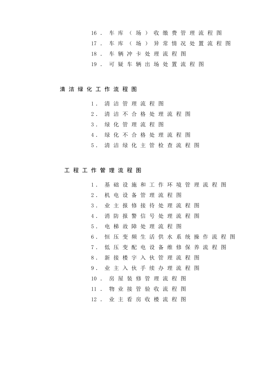 物业公司各岗位工作流程图_第2页