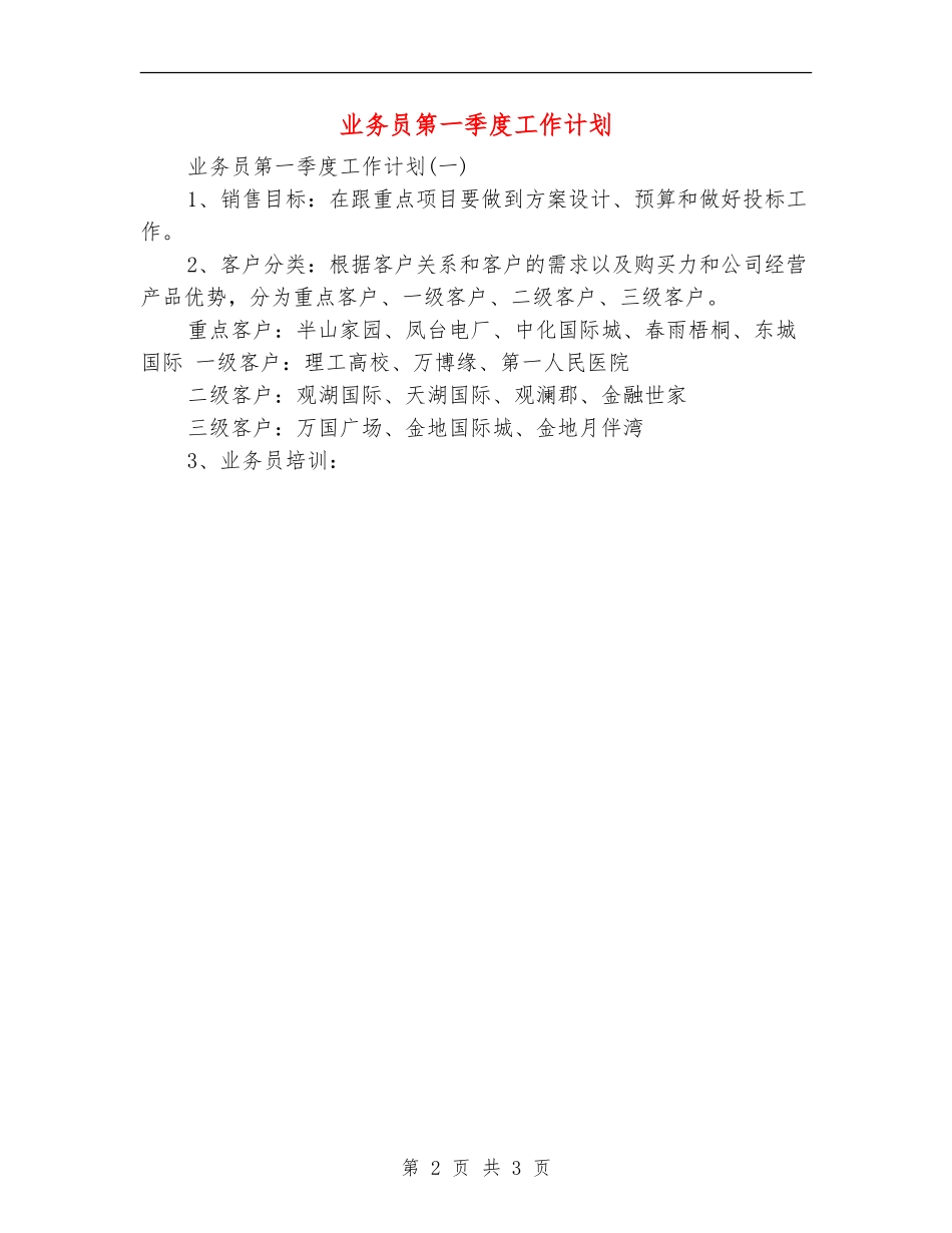 业务员第一季度工作计划_第2页