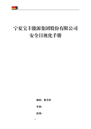 某能源集团安全目视化手册