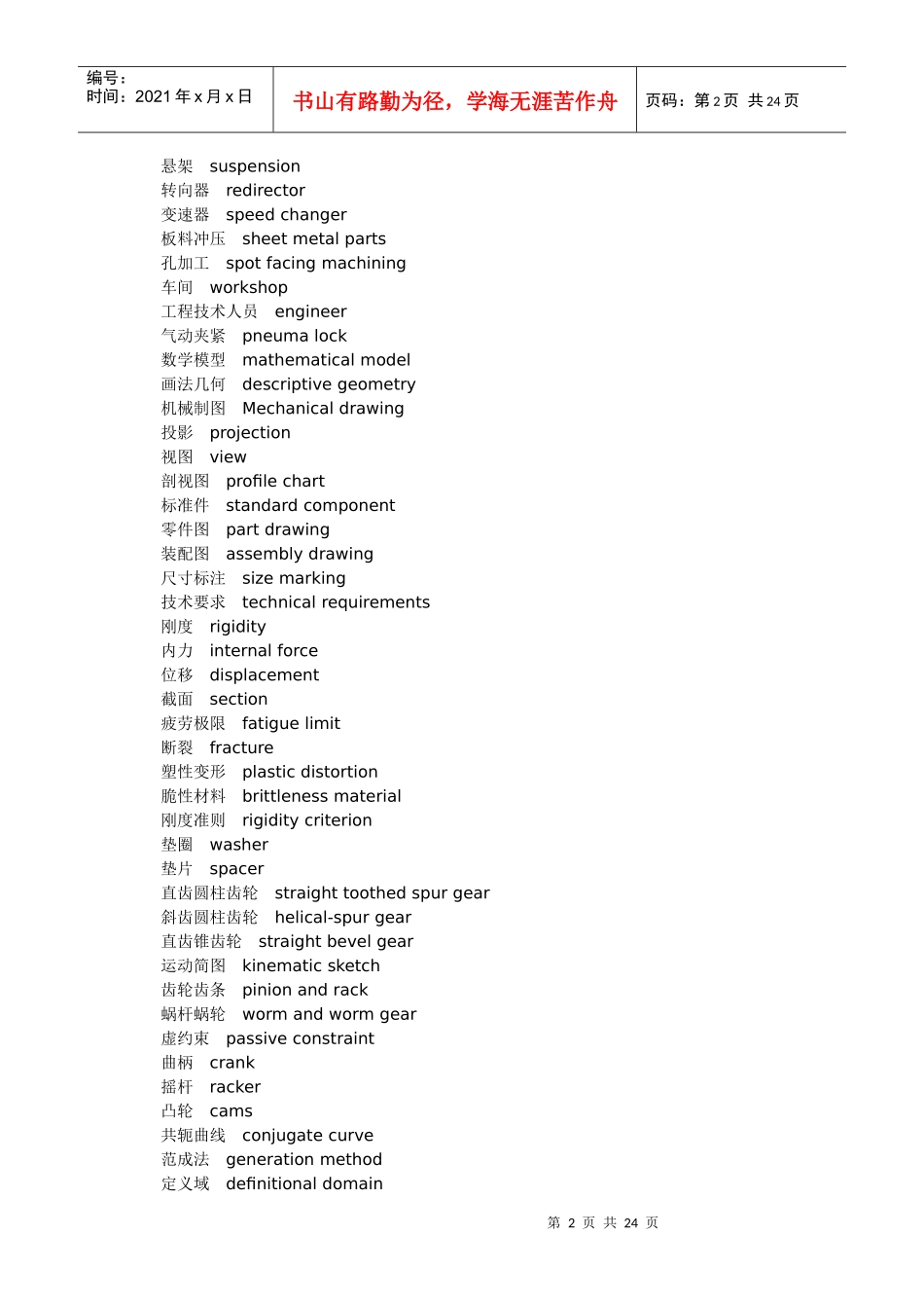 机械专业英语9687948394_第2页