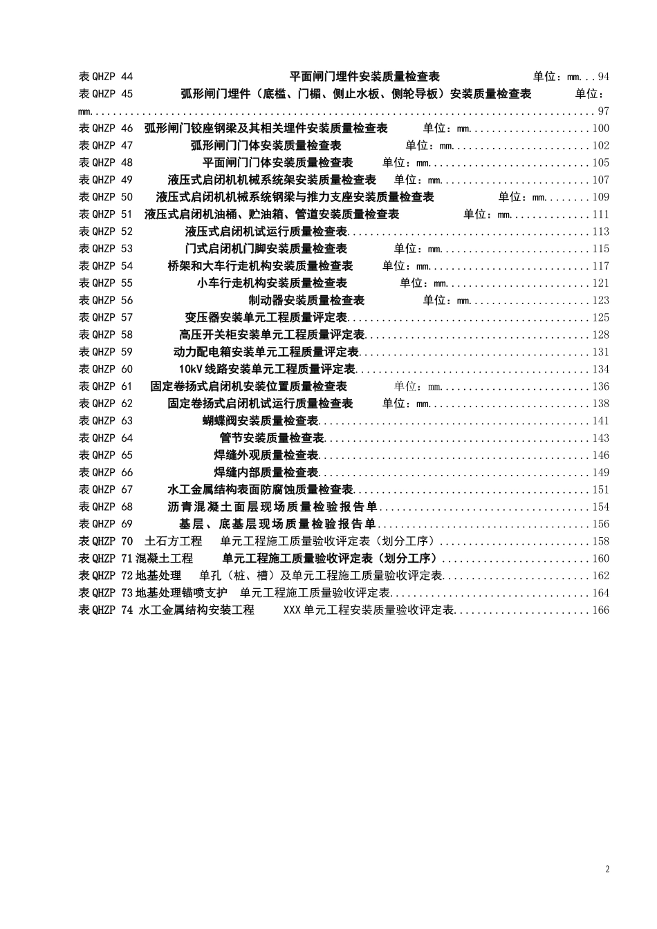 水利水电单元工程验收新表格_第2页