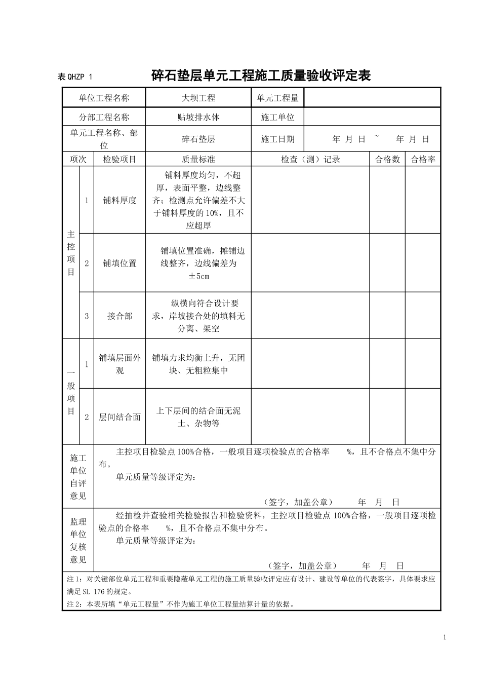 水利水电单元工程验收新表格_第3页