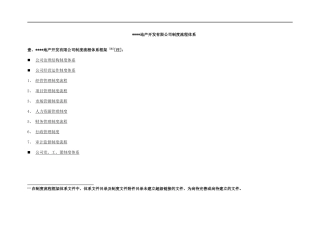 某房地产开发公司全套流程制度体系