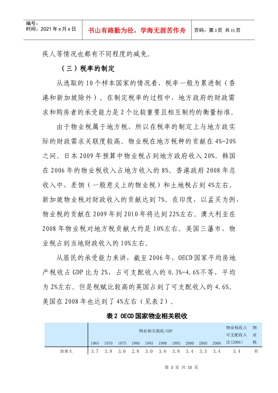 物业税政策的国际经验及对我国的启示_第3页