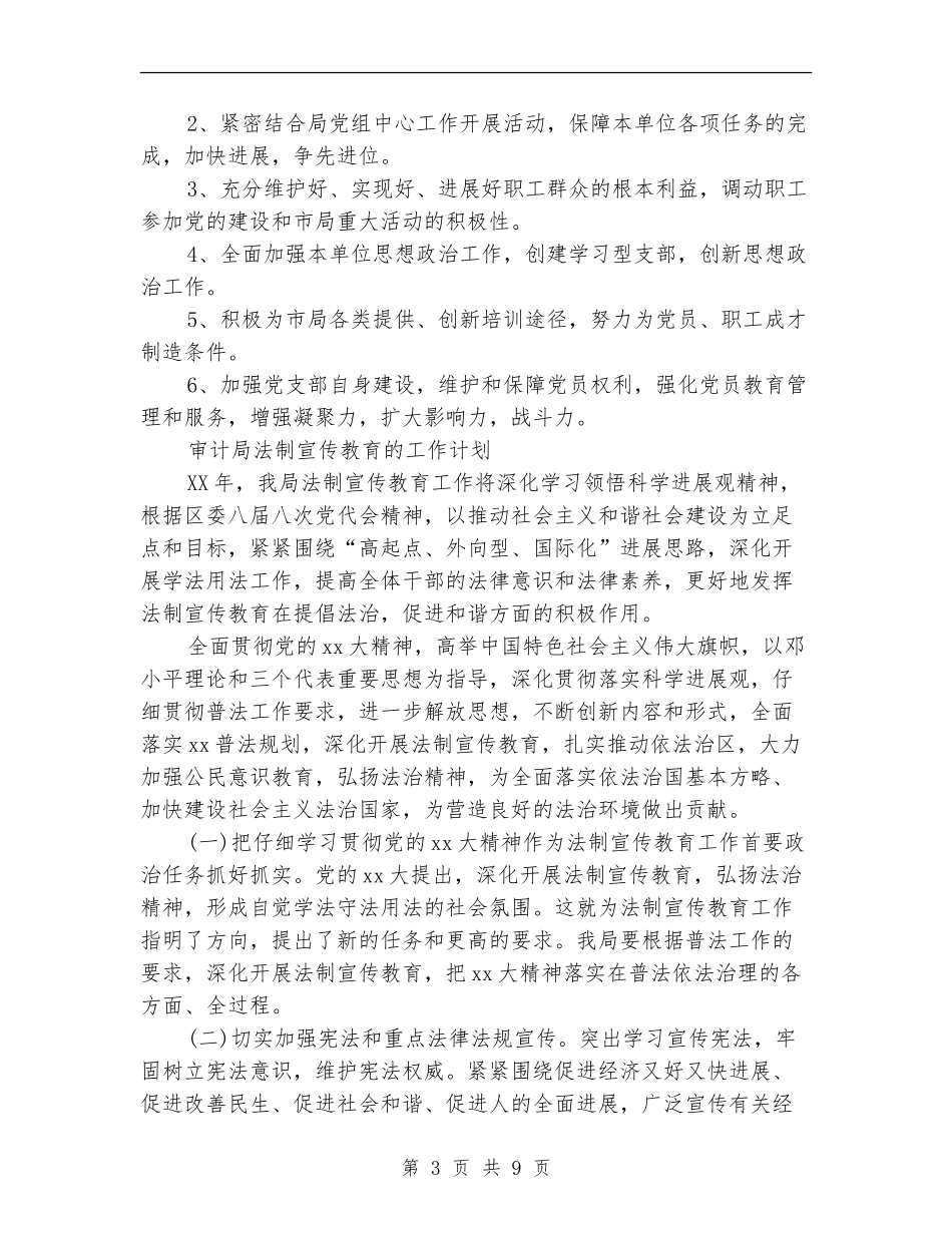 2024年审计局工作计划范文4篇_第3页