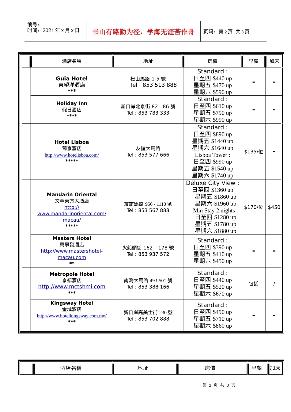 澳门酒店价钱_第2页