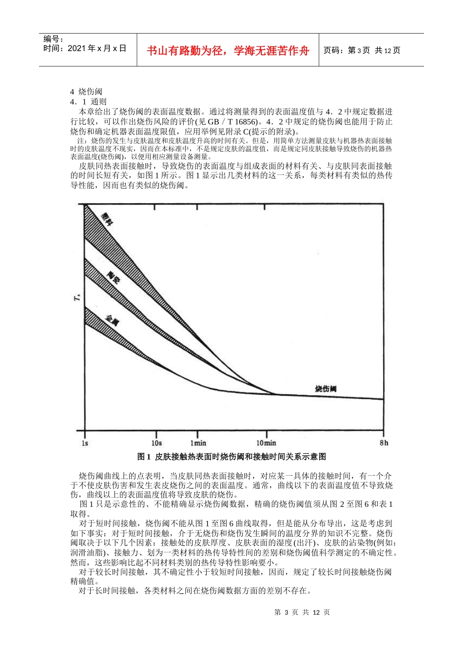 机械安全 可接触表面温度 确定热表面温度限值的工学数据_第3页