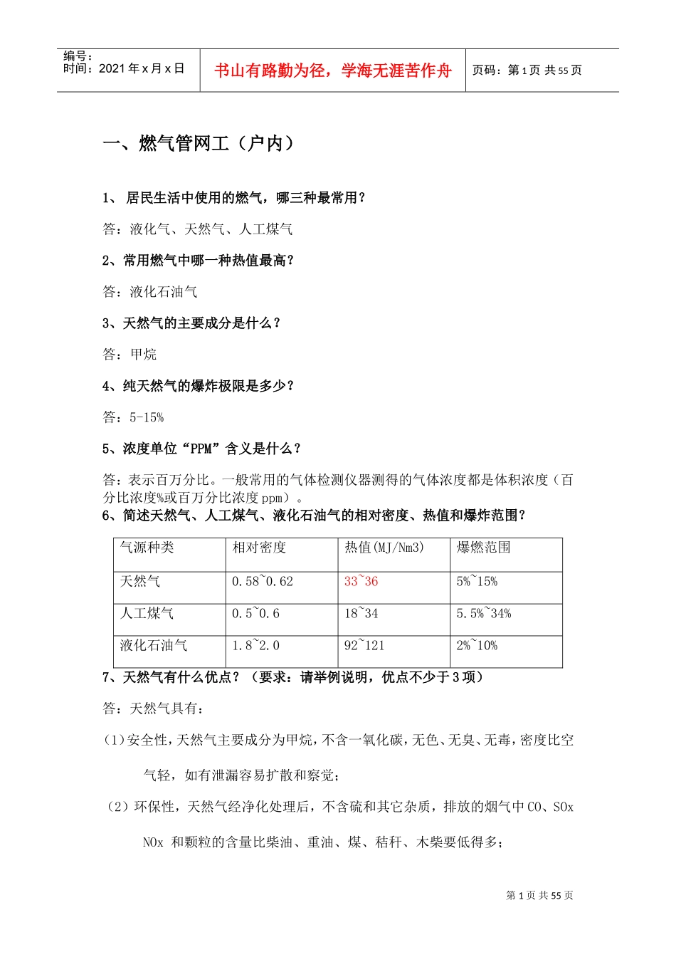 港华燃气技术员手册(DOC57页)_第1页