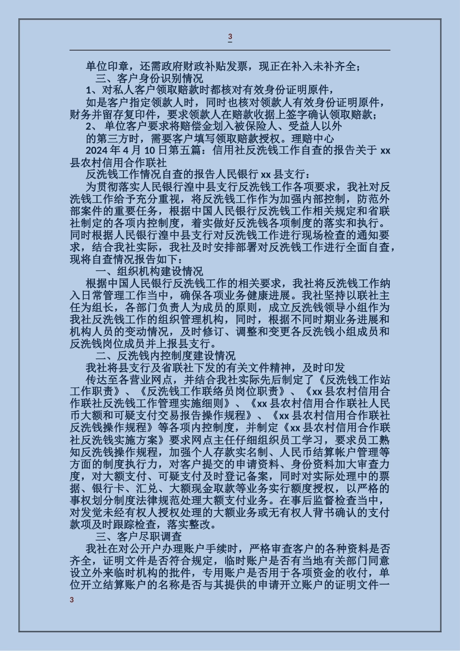 反洗钱工作自查报告_第3页