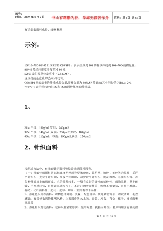 王家荣-基础篇：有关服装面料成份、规格整理